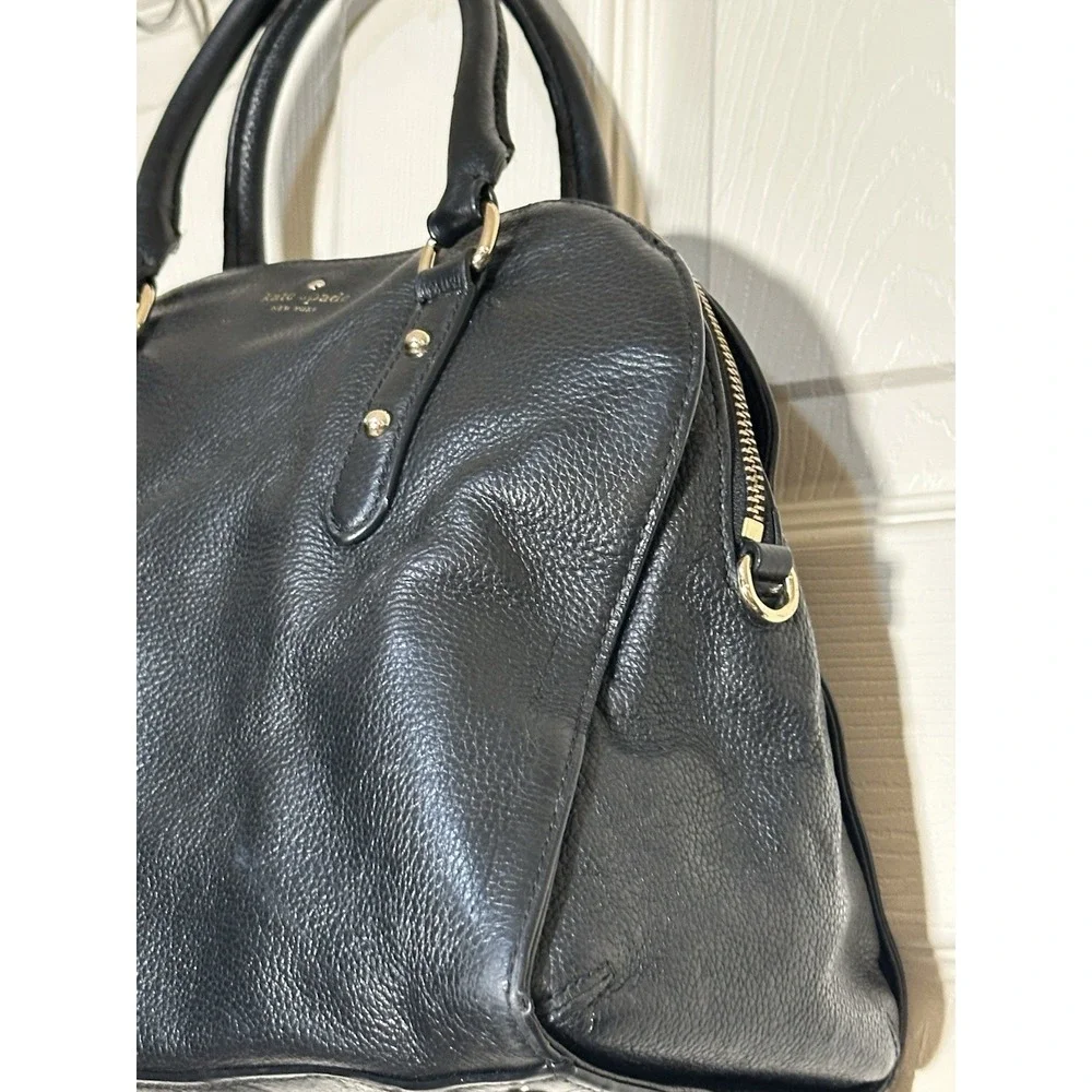 Kate Spade Black Leather Purse (missing‎ Strap)